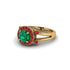 Radiant Ruby Halo Gold Engagement Ring - Madilyn No. 25