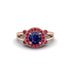 Radiant Sapphire Halo Gold Engagement Ring - Madilyn No. 59 image 3