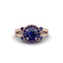 Radiant Sapphire Halo Gold Engagement Ring - Madilyn No. 74