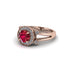 Radiant Ruby Halo Gold Engagement Ring - Madilyn No. 11 image 3