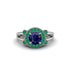 Radiant Sapphire Halo Gold Engagement Ring - Madilyn No. 30