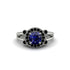 Radiant Sapphire Halo Gold Engagement Ring - Madilyn No. 45