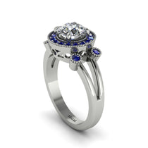 Radiant Diamond Halo Gold Engagement Ring - Madilyn No. 63 image 1