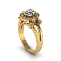 Radiant Diamond Halo Gold Engagement Ring - Madilyn No. 1 image 1