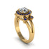Radiant Diamond Halo Gold Engagement Ring - Madilyn No. 61