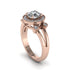 Radiant Diamond Halo Gold Engagement Ring - Madilyn No. 2