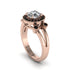 Radiant Diamond Halo Gold Engagement Ring - Madilyn No. 32