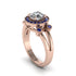Radiant Diamond Halo Gold Engagement Ring - Madilyn No. 62 image 1