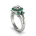Radiant Diamond Halo Gold Engagement Ring - Madilyn No. 18 image 1