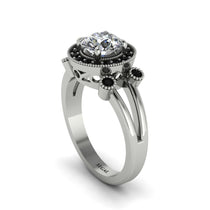 Radiant Diamond Halo Gold Engagement Ring - Madilyn No. 33 image 1