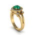 Radiant Emerald Halo Gold Engagement Ring - Madilyn No. 4