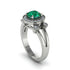 Radiant Emerald Halo Gold Engagement Ring - Madilyn No. 6