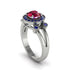 Radiant Ruby Halo Gold Engagement Ring - Madilyn No. 72