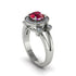 Radiant Ruby Halo Gold Engagement Ring - Madilyn No. 12