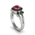 Radiant Ruby Halo Gold Engagement Ring - Madilyn No. 42 image 1