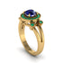 Radiant Sapphire Halo Gold Engagement Ring - Madilyn No. 28