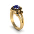 Radiant Sapphire Halo Gold Engagement Ring - Madilyn No. 43 image 1