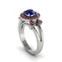 Radiant Sapphire Halo Gold Engagement Ring - Madilyn No. 60