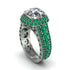 Diamond Radiant Majesty Pave Engagement Ring - Cataleya No. 18 image 1