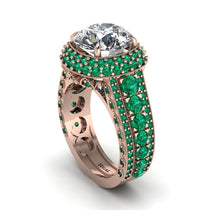 Diamond Radiant Majesty Pave Engagement Ring - Cataleya No. 17 image 1