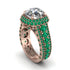 Diamond Radiant Majesty Pave Engagement Ring - Cataleya No. 17