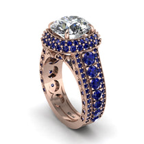 Diamond Radiant Majesty Pave Engagement Ring - Cataleya No. 62 image 1