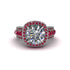 Diamond Radiant Majesty Pave Engagement Ring - Cataleya No. 48 image 2