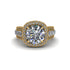 Diamond Radiant Majesty Pave Engagement Ring - Cataleya No. 1 image 2