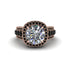 Diamond Radiant Majesty Pave Engagement Ring - Cataleya No. 32