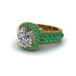 Diamond Radiant Majesty Pave Engagement Ring - Cataleya No. 16 image 3