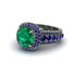 Emerald Radiant Majesty Pave Engagement Ring - Cataleya No. 66 image 3