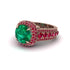 Emerald Radiant Majesty Pave Engagement Ring - Cataleya No. 50