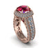 Ruby Radiant Majesty Pave Engagement Ring - Cataleya No. 11 image 1