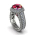 Ruby Radiant Majesty Pave Engagement Ring - Cataleya No. 12 image 1