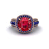 Ruby Radiant Majesty Pave Engagement Ring - Cataleya No. 71 image 2