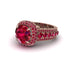 Ruby Radiant Majesty Pave Engagement Ring - Cataleya No. 56 image 3