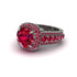 Ruby Radiant Majesty Pave Engagement Ring - Cataleya No. 57 image 3