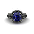 Sapphire Radiant Majesty Pave Engagement Ring - Cataleya No. 45 image 2