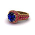 Sapphire Radiant Majesty Pave Engagement Ring - Cataleya No. 58 image 3