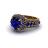 Sapphire Radiant Majesty Pave Engagement Ring - Cataleya No. 73 image 3