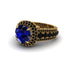 Sapphire Radiant Majesty Pave Engagement Ring - Cataleya No. 43 image 3