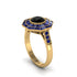 Black Diamond Radiant Majesty Engagement Ring - Francesca No. 67 image 2