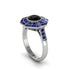 Black Diamond Radiant Majesty Engagement Ring - Francesca No. 69