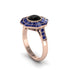 Black Diamond Radiant Majesty Engagement Ring - Francesca No. 68 image 2