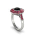 Black Diamond Radiant Majesty Engagement Ring - Francesca No. 54