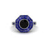Black Diamond Radiant Majesty Engagement Ring - Francesca No. 69