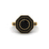 Black Diamond Radiant Majesty Engagement Ring - Francesca No. 37