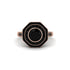 Black Diamond Radiant Majesty Engagement Ring - Francesca No. 38 image 3