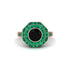 Black Diamond Radiant Majesty Engagement Ring - Francesca No. 23 image 3