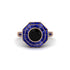 Black Diamond Radiant Majesty Engagement Ring - Francesca No. 68